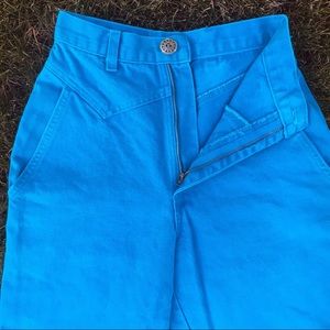 Vintage Ultra High Rise Teal Wrangler Jean